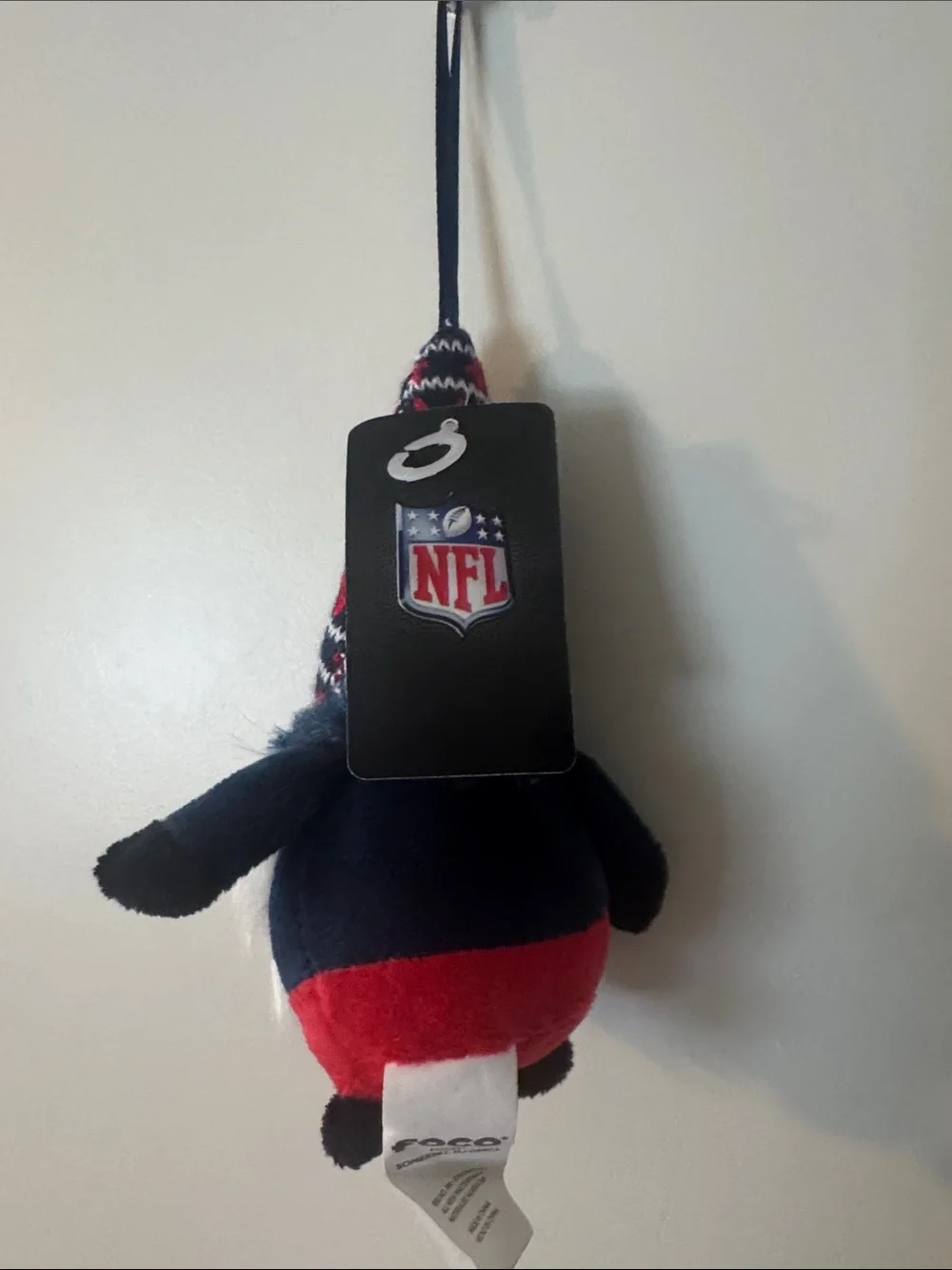 NE patriots Christmas Tree Holiday Ornament - Plush Gnome - Team‎ Logo nfl new
